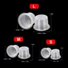 100pcs Tattoo Large Medium Small Ink Pigment Cup Ring transparent  Microblading Cap Lip Eyebrow PMU Bleaching Supplies Cream 6