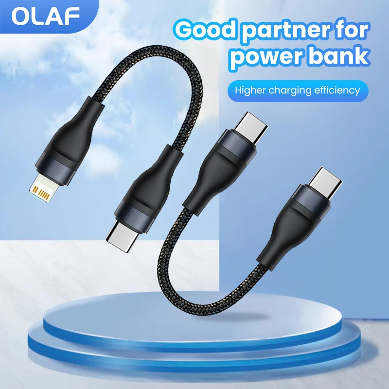

Кабель с разъемами USB Type-C и Lightning, 0,25 м