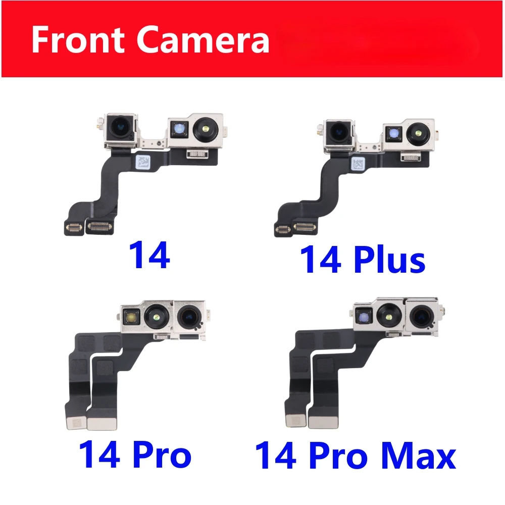 

Top Camera Proximity Sensor For iPhone 14 Pro Max Plus 14pro 14+ Front Camera Flex Cable Moulds No Face ID Parts