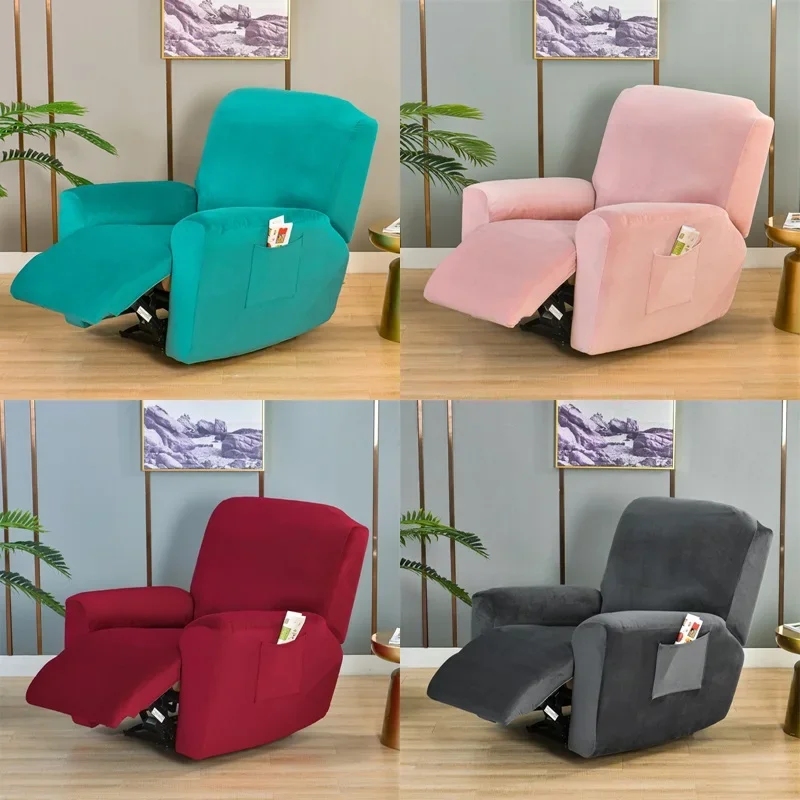Split Style Recliner Sofa Cover Velvet Armchair Chair Covers
