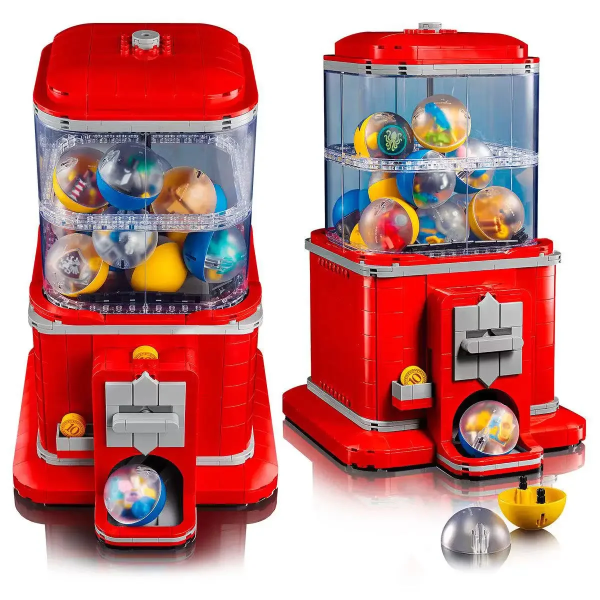 Juego de bloques de construcción de máquina expendedora creativa
