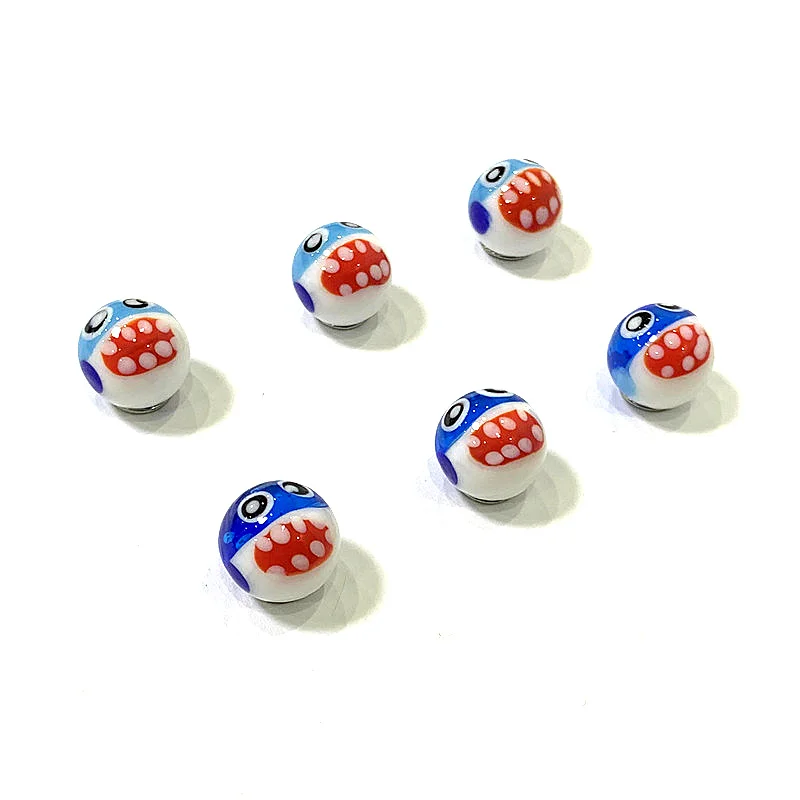 6 pcts 16mm 희귀 대리석 유리 공 장식품 홈 수족관 분재 장식 액세서리 어린이 장난감 핀볼 크리스마스 새해 파티 선물