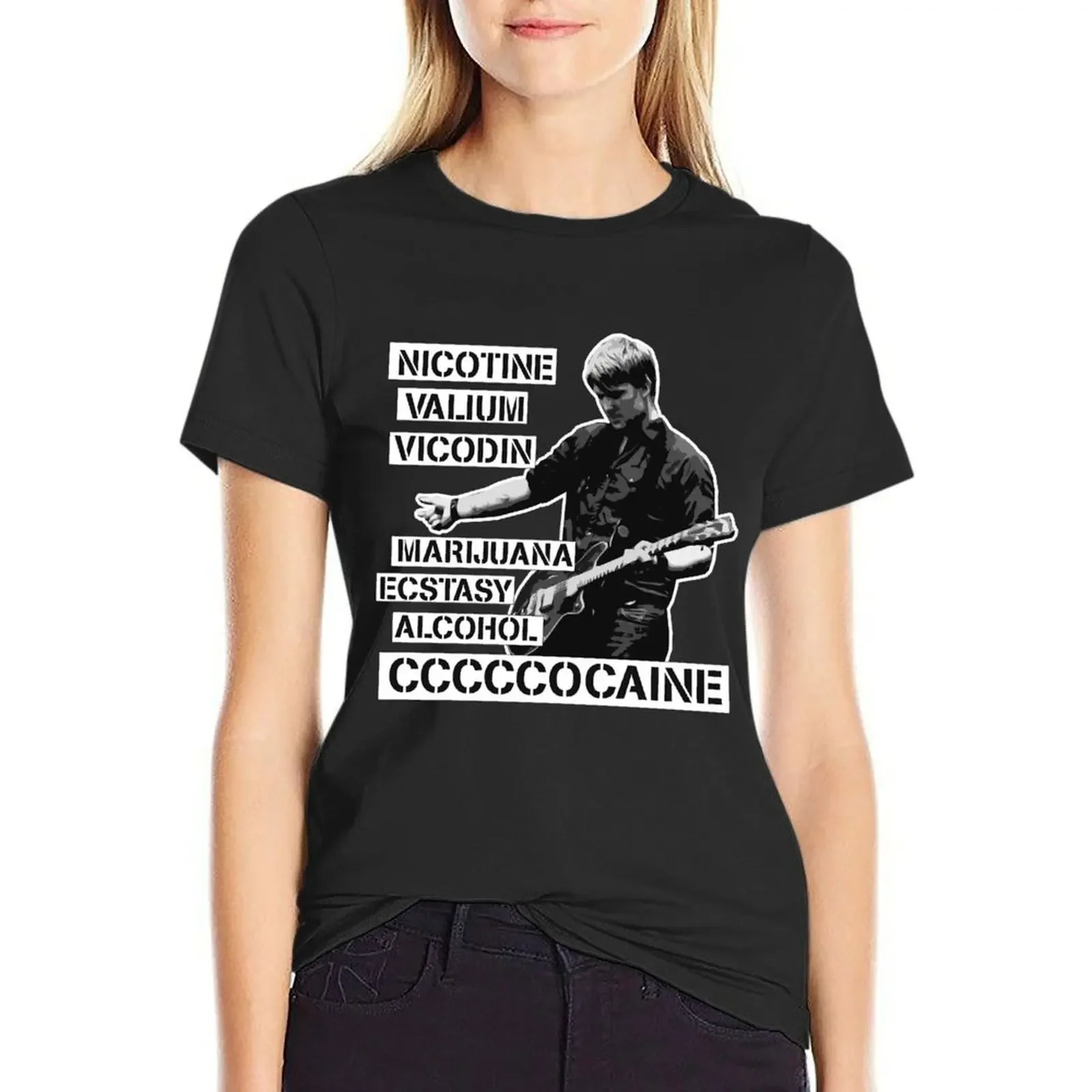 

Feel Good Hit Of The Summer Queens Of The Stone Age T-Shirt tops Blouse vintage clothes cute tops tops for Women
