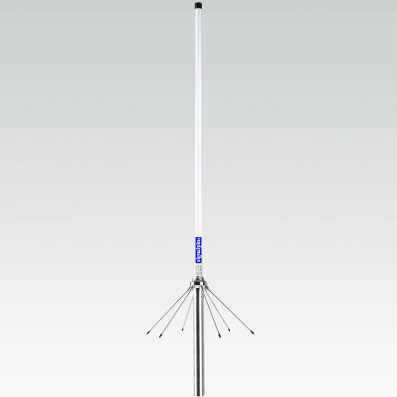 Antenna Radio UV 144/435MHz Dual Band VHF UHF Omnidirezionale in Fibra di Vetro con Base SO239 SL16-K per Esterni, Ripetitore e Walkie Talkie