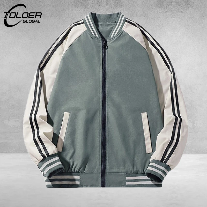 

Spring Autumn Men Baseball Jacket Fashion Hip Hop Patchwork Color Block Casual Windbreaker Male Streetwear Fashion Coat Outwear