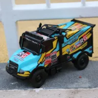 27MHz Llluminated Remote Control Truck US Cab-Behind Engines Vehicle Toys for Boys Radio Control Electric Car with LED Lights 1