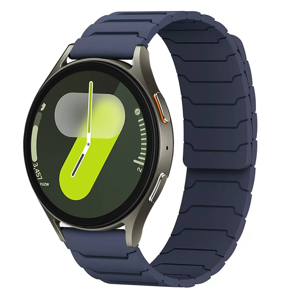 Magnetic Silicone Smartwatch Strap - 20mm/22mm Adjustable Band
