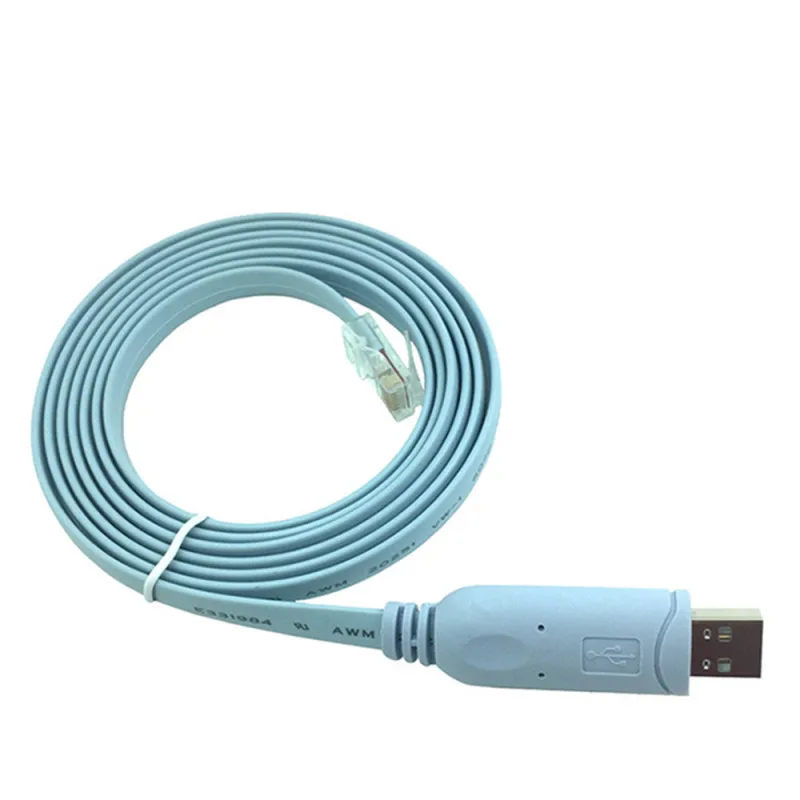 Cisco USB 롤오버 콘솔 케이블 용 RJ45에 USB 라우터 RJ 45 변환기 스위치 USB 확장 컴퓨터 네트워크 용 디버그 라인