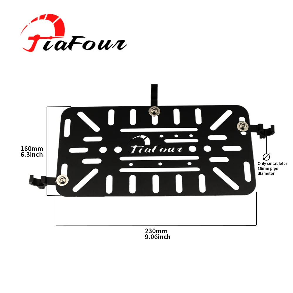 16MM Side trunk bag support for universal aluminum motorcycle accessories