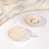 D15x2.5cm Natural Travertine Ring Dish Jewelry Tray Marble Trinket Dish Small Bowl Vintage 3