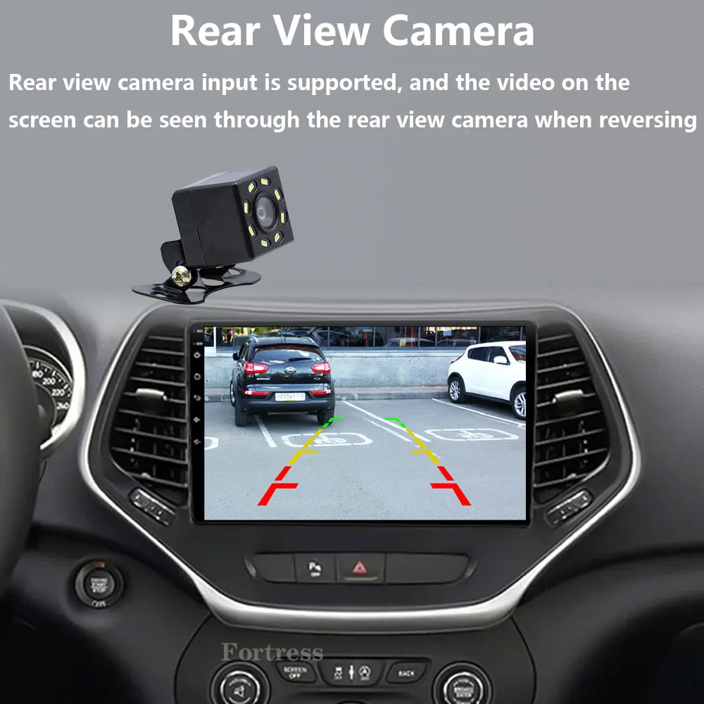 Para Jeep Cherokee 5 KL 2014-2018 Radio de coche navegación Multimedia 4G estéreo inalámbrico Bluetooth Android Auto pantalla táctil Carplay 3