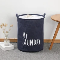 Home Laundry Basket Linen Cotton Foldable Laundry Hamper Waterproof Clothes Toys Organizer High Capacity Bathroom Storage Basket 5