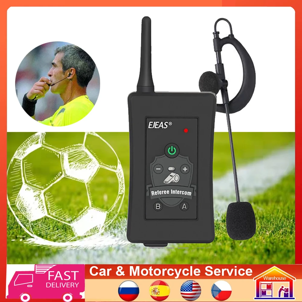 

Latest EJEAS FBIM Referee Intercom 1200M 4 Riders Motorcycle Helmet BT Interphone Headset Wireless Handsfree with FM Radio