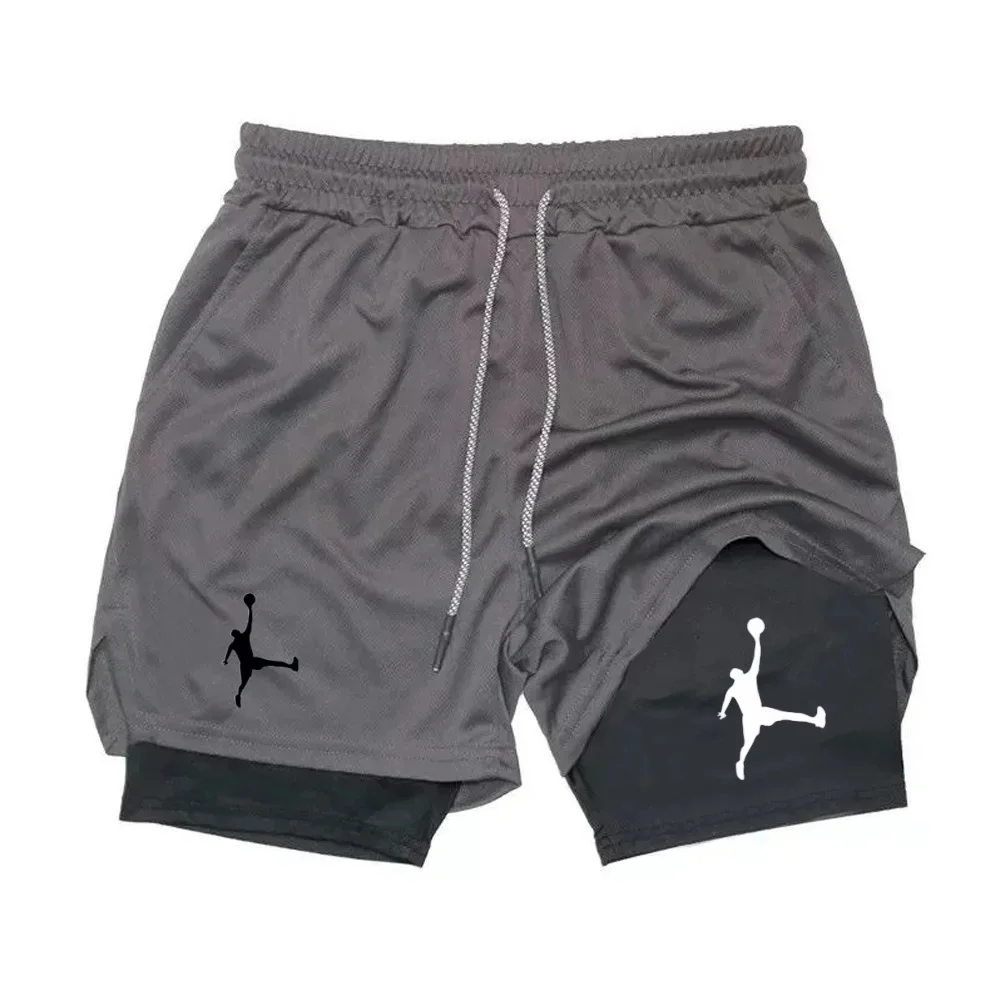Sports Shorts Jujutsu Kaisen Anime Graphic 2 in 1 Compression Shorts For Men