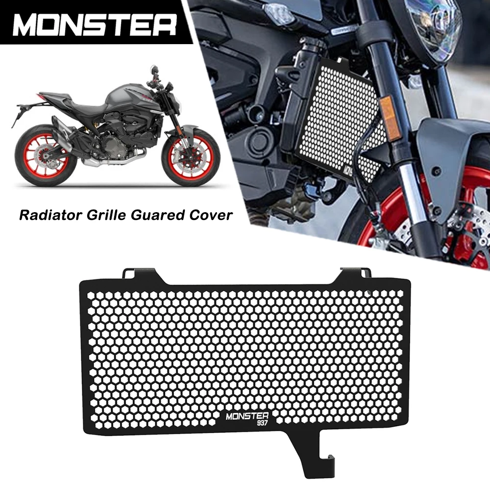 

2021 2022 2023 2024 Motorcycle Radiator Grill Guard Cover Protector Accessories For Ducati Monster937 Monster950 MONSTER 937 950