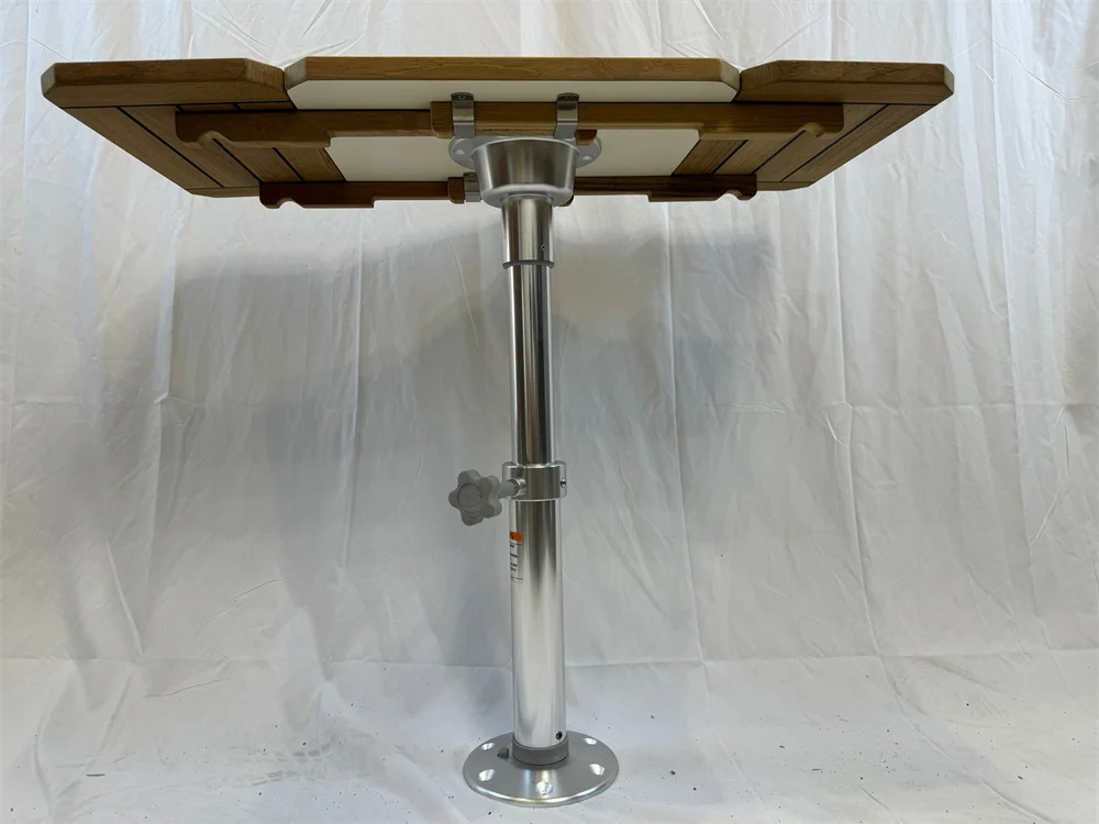Table pliante en teck avec deux ailes - Étoile nautique - 4