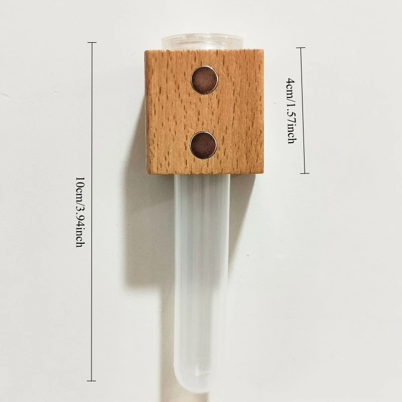 Wooden 3D Magnetic Flower Pot Fridge Magnet Home Decor