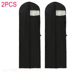 Large Dustproof Garment Protector and Travel Bag (Black  2pc)