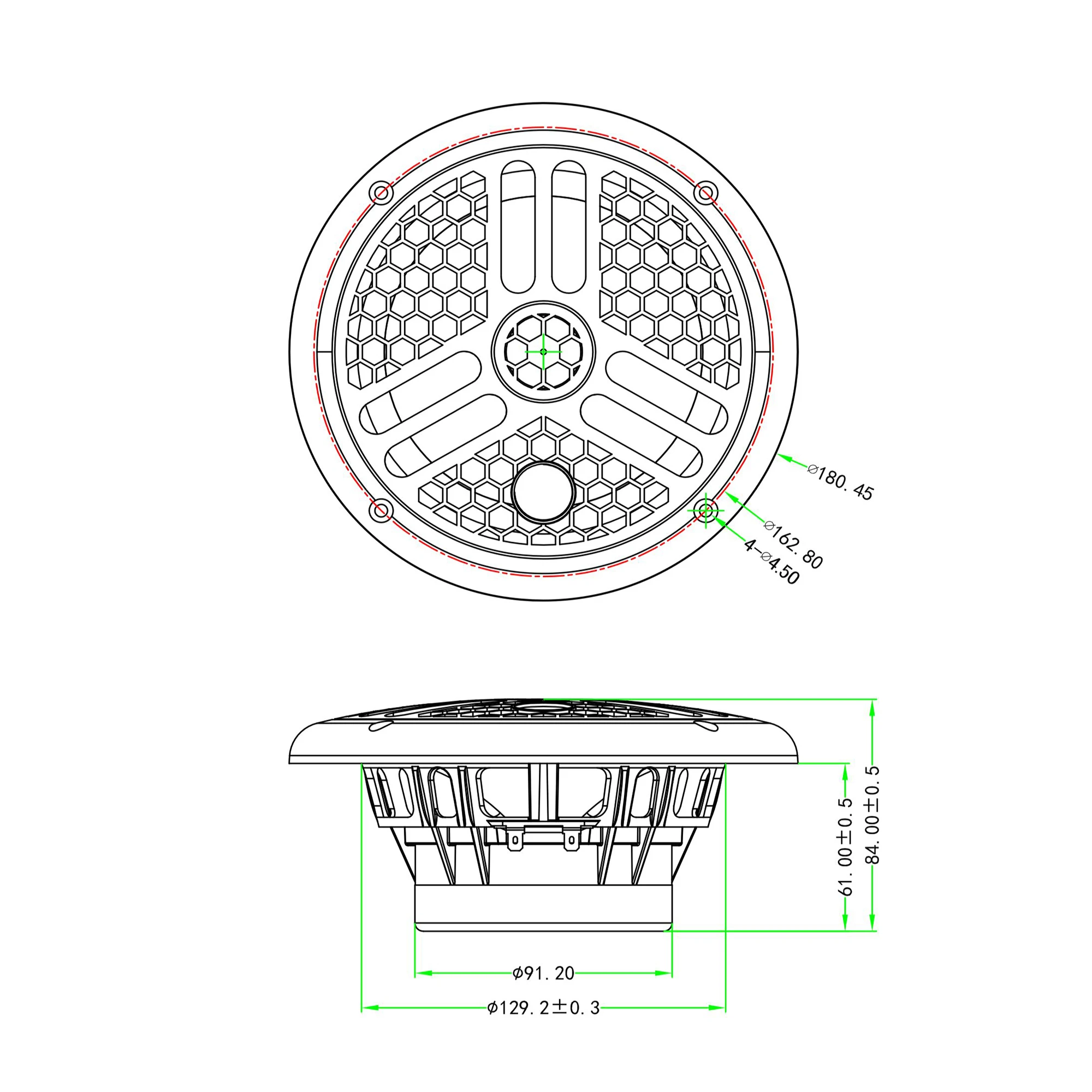 2Pcs 6.5-Inch Marine Waterproof Speaker 240Watts 2 Way Boat Outdoor Speakers For SPA Pool ATV Golf Cart Yacht Motorcycle Jet Ski