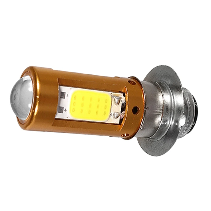 H6M PX15D P15D LED Motorcycle Headlights Hi-Lo Beam Bulb for Motorbike Scooter Moped Head Light Lamp White 1500Lm 12-30V 2