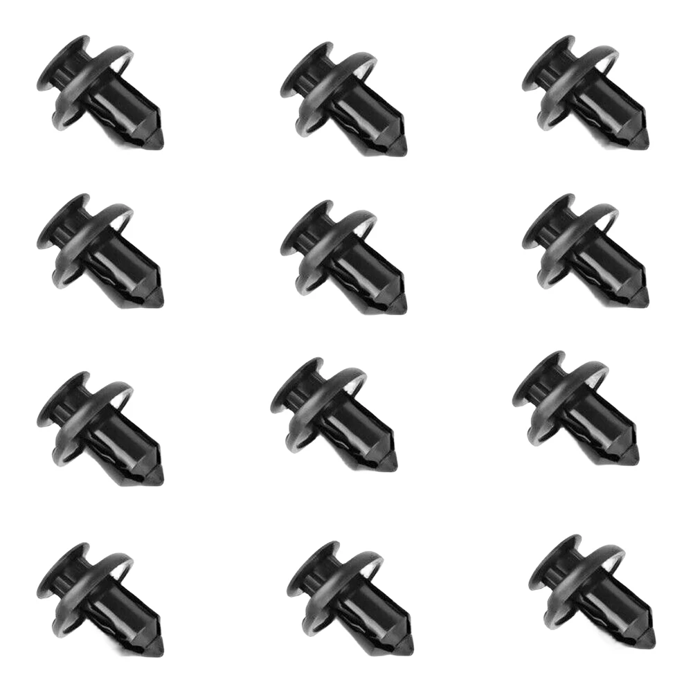 Hood Fender Push Rivets Black Door Panel Fender Liner Retainer Clip Plastic Auto Bumper Fender Buckle Rivet Push Clips Retainer