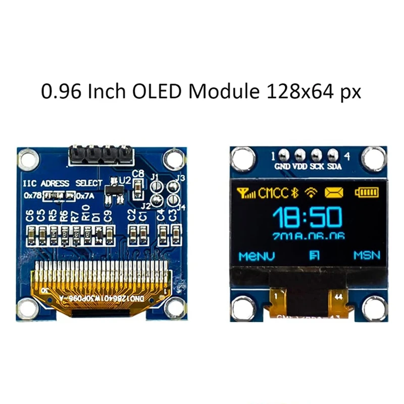 OLED ���÷��� ��ũ�� ����, IIC I2C ���� �̴� ��ü �߱� ���÷��� ��ũ�� ����, 0.96 ��ġ ����̹�
