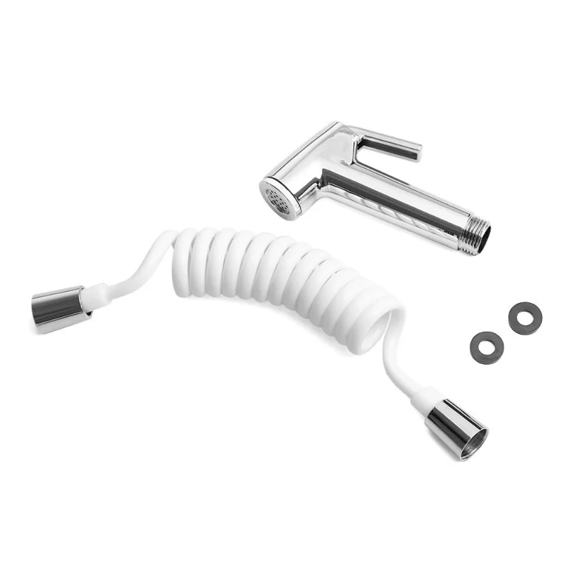 Handheld Bidet Sprayer Portable Diaper Toilet Shattaf Bathroom Toilet Bidet Shower Head Nozzle with 1.5m Telephone Shower Hose handheld bidet sprayer