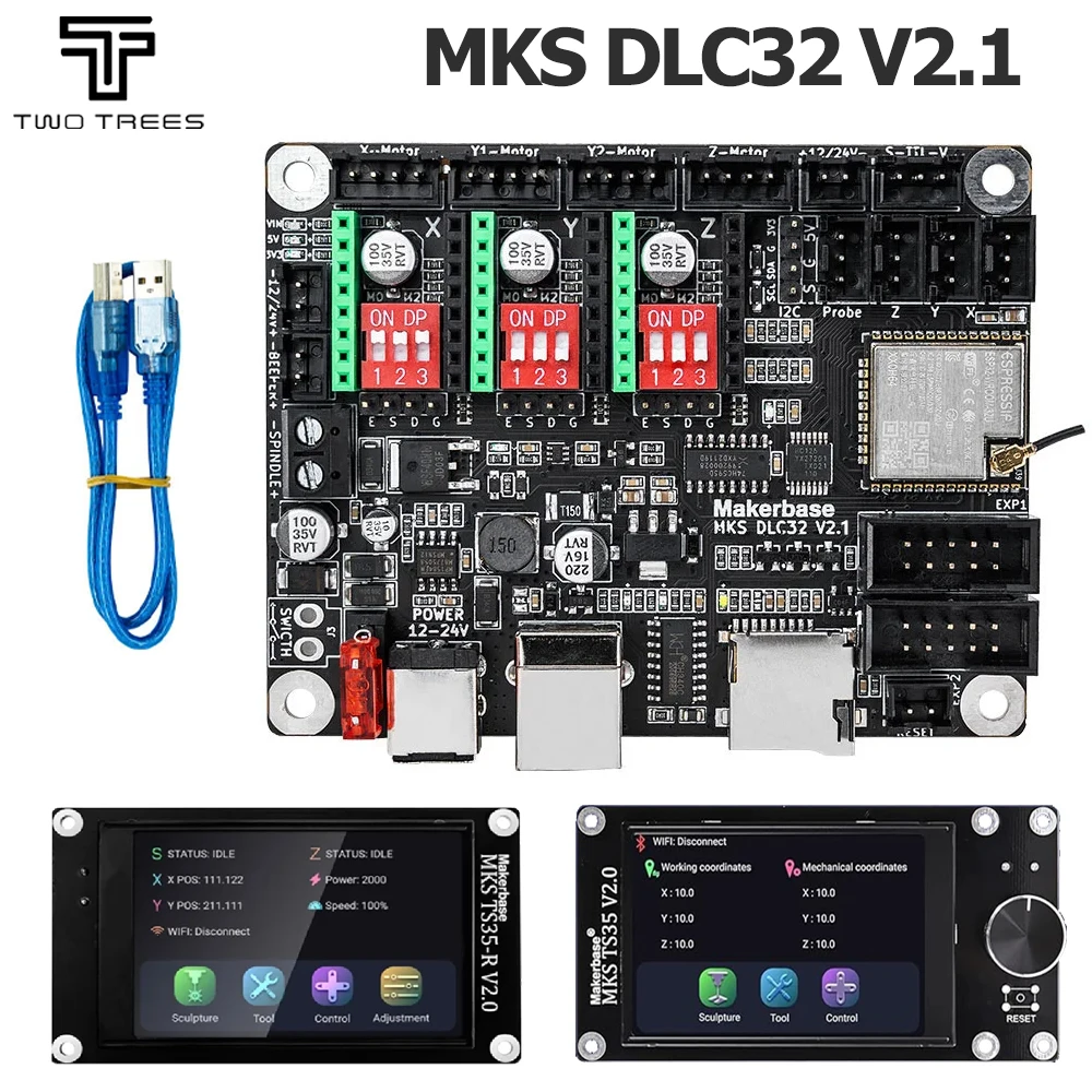 MKS-DLC32-V2-1-Offline-Controller-Board-32bits-ESP32-WIFI-GRBL ...