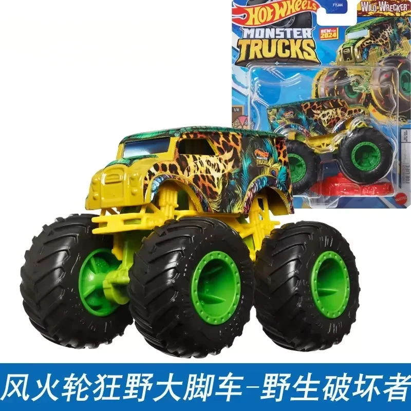 Hot Wheels-coches monstruos originales, juguetes para niños