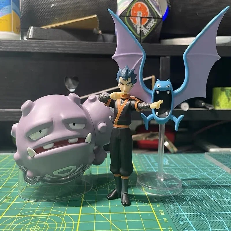 

Ioriginal Bandai фигурки покемонов масштаб мир Koga Golbat Weezing Kyou Golbat Matadogas аниме модели коллекционные куклы игрушки