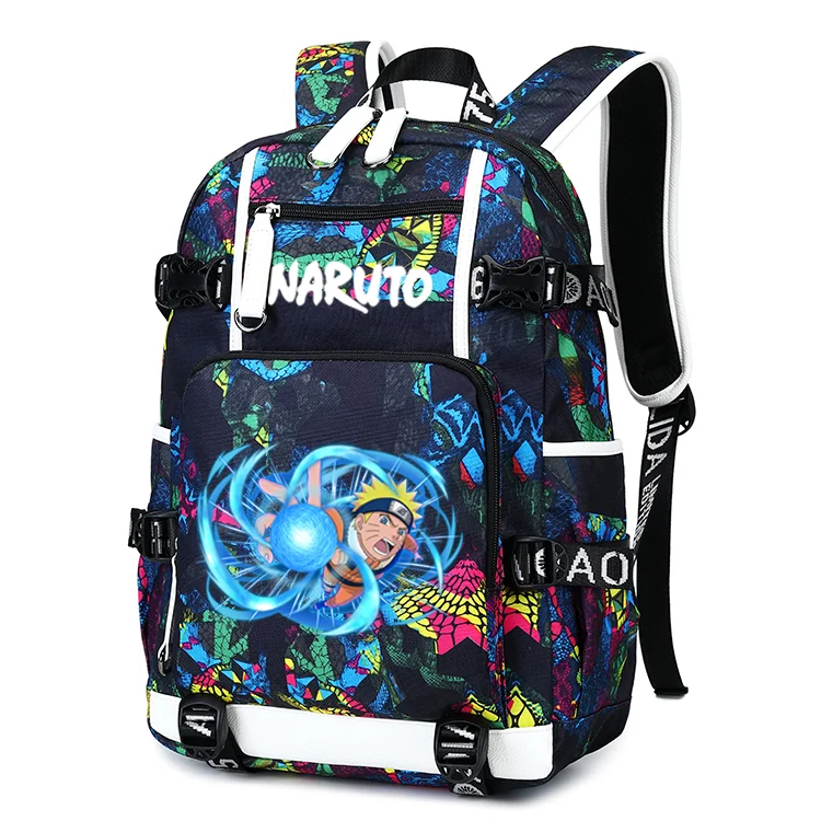 

Anime Naruto Schoolbag Primary School Students Large Capacity Handsome Male Backpack Luminous Fashion Accessories