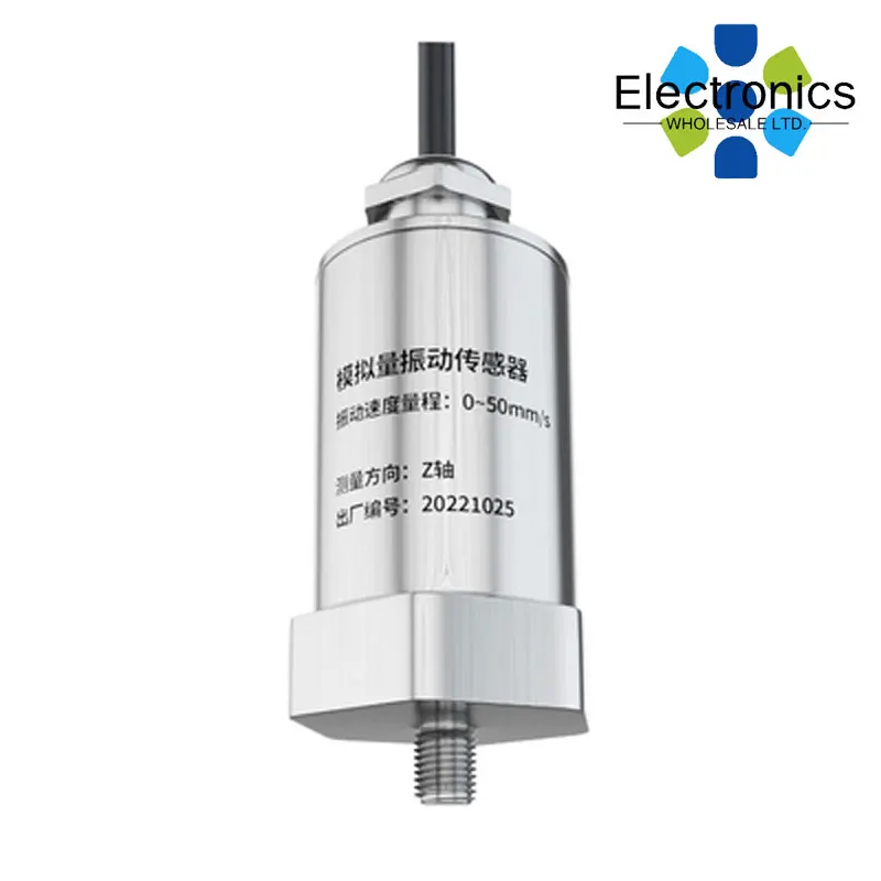 Industrial Grade IP67 4-20mA RS485 0-5V Single Axis Triaxial Vibration and Temperature Sensor for Motor Fan Water Pump 10-1600Hz