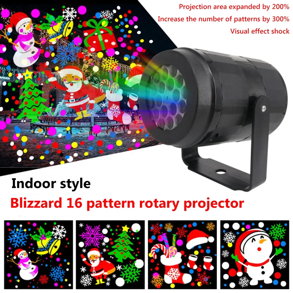 2024 Christmas Led Lights Projector DJ Party Lights Stage Light Santa Claus Chri