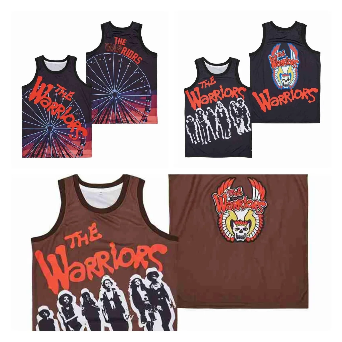 Men Basketball Jerseys THE WARRIORS CONEY Jersey Sewing Embroidery High-Quality Outdoor Sports Black Brown NEW