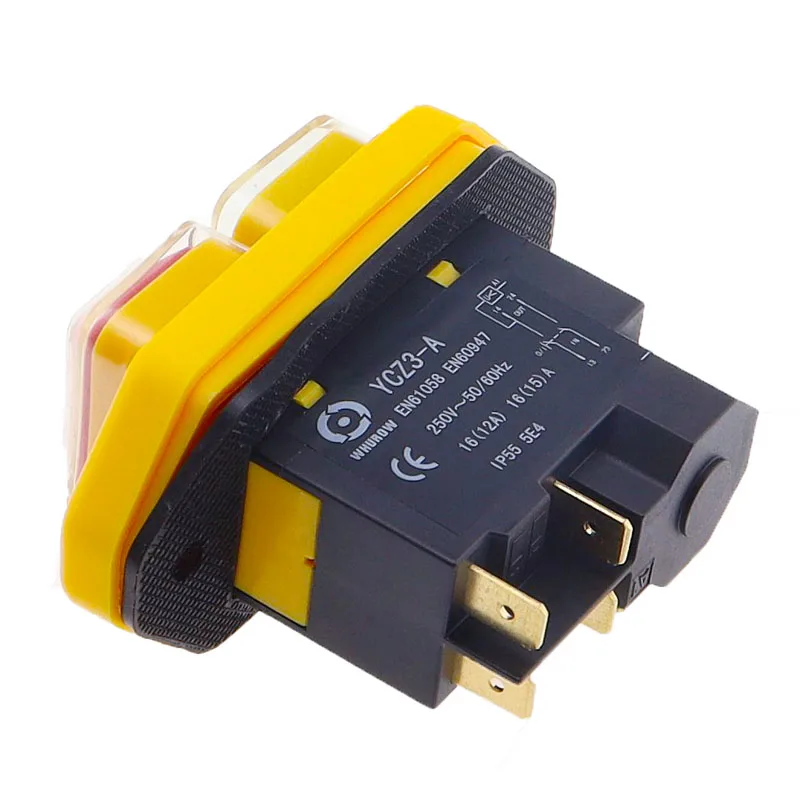 Interruttore Di Sicurezza Elettromagnetico A 5 Pin - 250V AC, 16A, Per Macchine Utensili Ed Elettroutensili, IP55 - 3