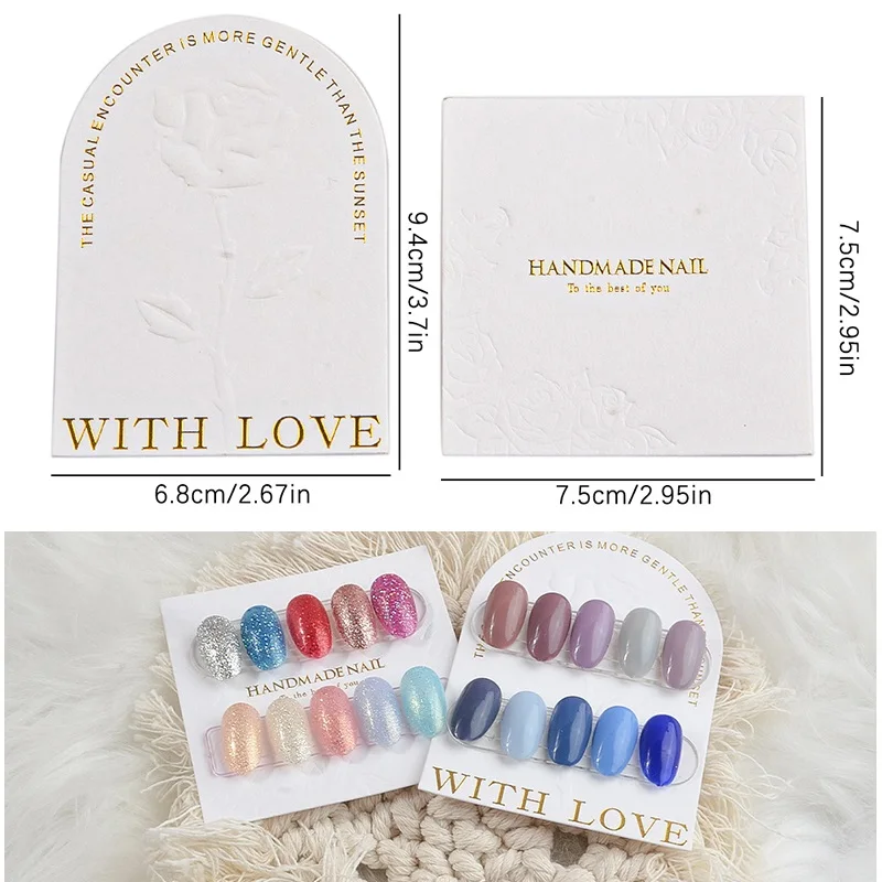 PressOnNailsCardNailDisplaySmallBusinessNailCardboardIns