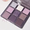 9 Colors Eyeshadow Palette Purple Berry Color Tone Pearly Matte Shimmer Glitter Sequins Finish Smokey Eyeshadow Makeup Palette 3