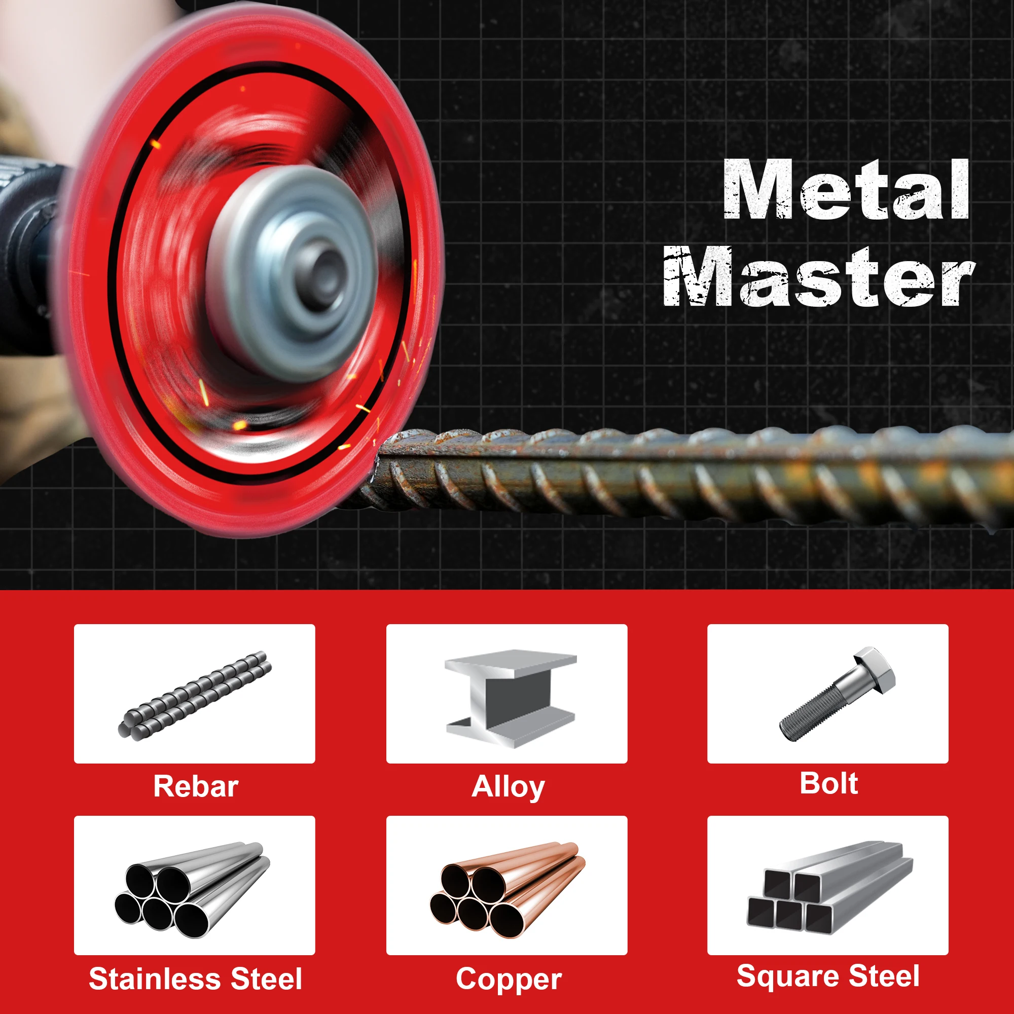 Diamant-Trennscheibe 3-3/8 Zoll, 4-1/2 und 5-7/8 Zoll für Metall, Trennscheibe mit über 5000 Schnitte auf Bewehrungsstahl und Eisen INOX – Detail 7