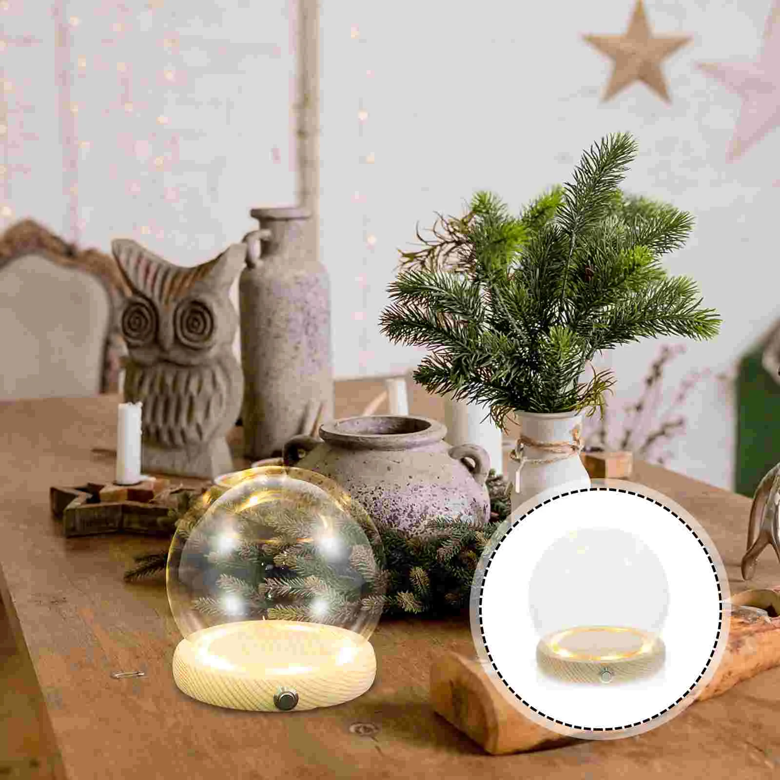 

Miniture Decoration Hand-Made Glass Cover Christmas Decorations Dome Display Case