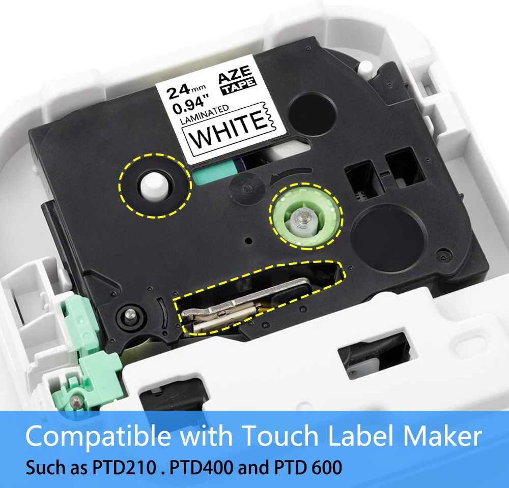 Brother TZ, Tze 251, P-Touch, 24mm, Dropshipping e Atacado, 5pcs