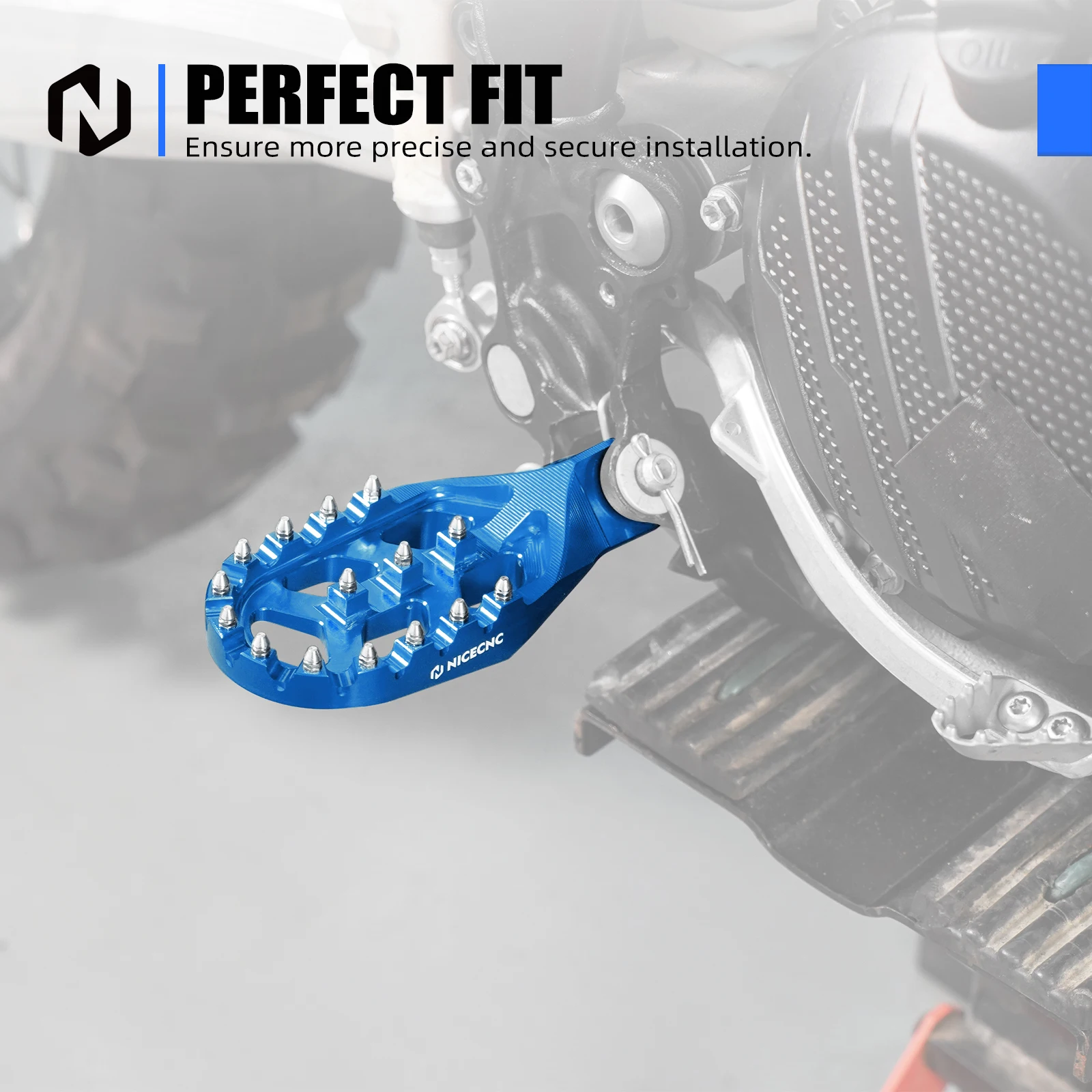 NICECNC Für KTM EXC 300 2024 Geschmiedete Aluminium Fußrasten Fußrasten Montage Pins Für KTM EXC-F 350 SXF 450 Husqvarna TE300 GasGas EC300 – Detail 3