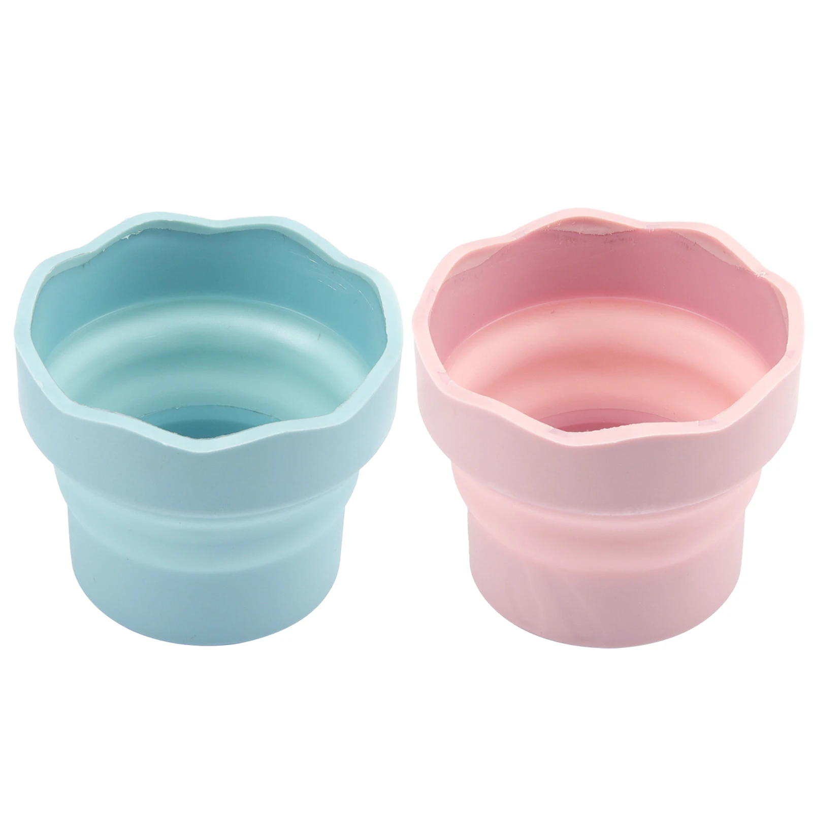 2pcs Paint Brush Washer Beautiful For Watercolor Collapsible Bucket Practical Safety Student Multifunctional Portable Durable