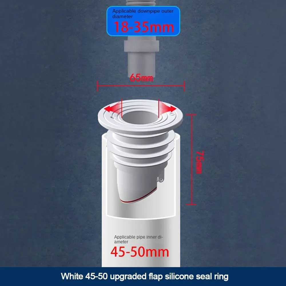 Tappo di per tubo di scarico per lavatrice e lavastoviglie, copertura in silicone anti-odore per tubo fognario | Anello sigillante per tubo di scarico del bagno - Guarnizione impermeabile per