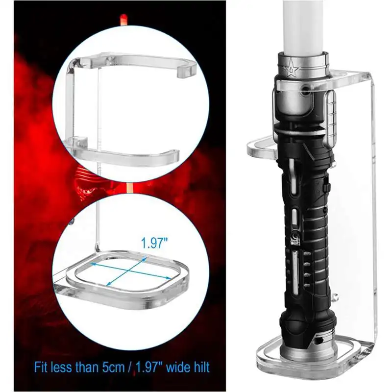 Lightsaber Wall Mount Stand Light Saber Display Rack Wall Holder Screws Hardwares for Most Lightsabers Retail