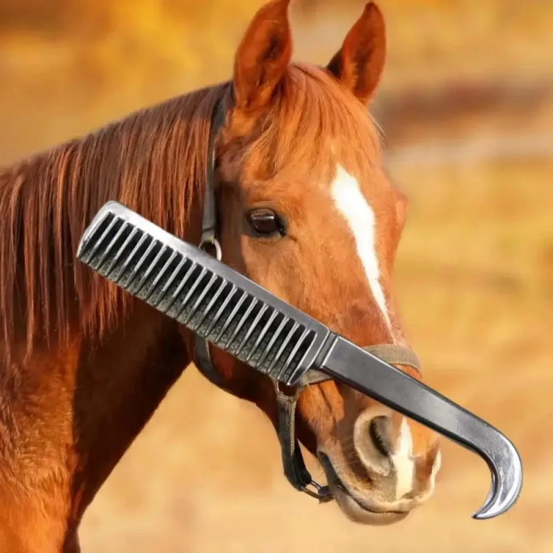 Horse Comb Grooming Metal Mane Tail Pulling Cleaning Tool Horse grooming tool horse grooming comb