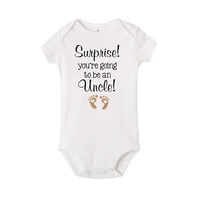 I Love My Uncle This Much Newborn Baby Romper Infant Girls Boys Short Sleeve Clothes Ropa Funny Cute Smile Printed Bodysuit Gift 2