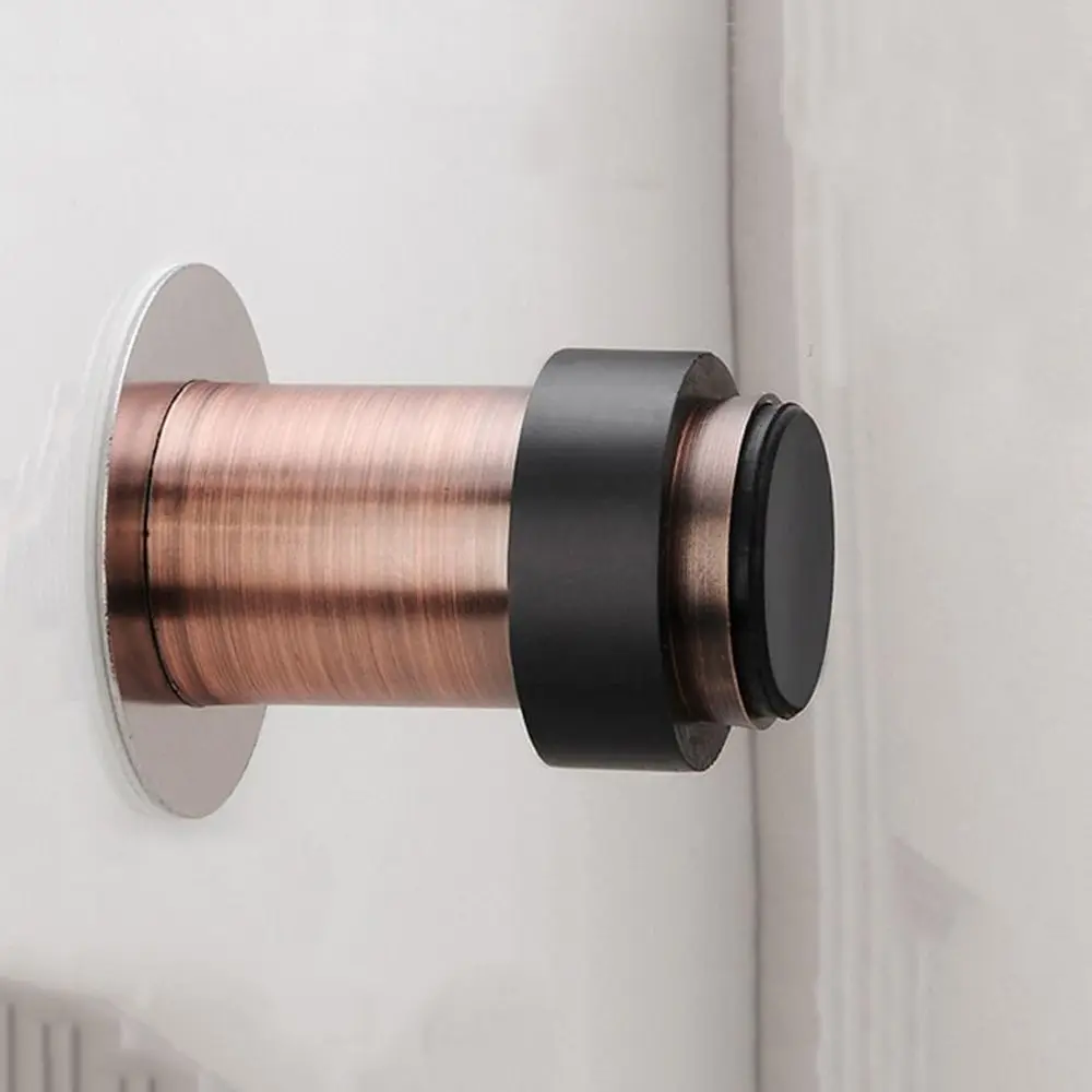 Silicone door stopper door stopper bumpers 46/60mm Rubber Anti-collision Door Stopper Stainless Steel Self Adhesive Wall Protectors Bedroom Hidden Door Stops Home Hardware