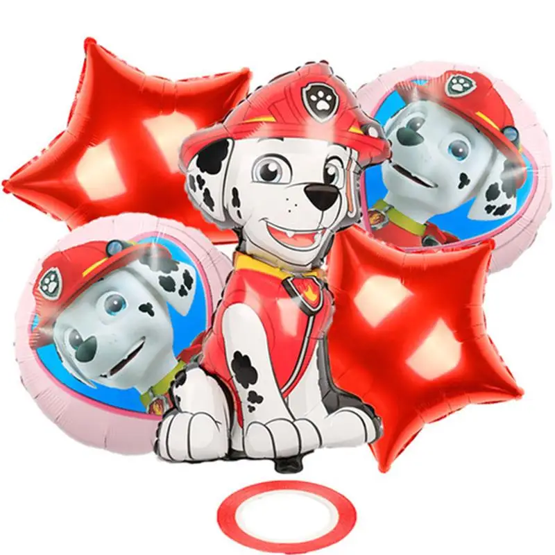 thumbnail image 1 of Decoración para fiesta de cumpleaños de Paw Patrol, vajilla de papel roja de Paw Patrol, vasos, platos y servilletas, kit de globos, juego de suministros para feliz cumpleaños, 1 of 5