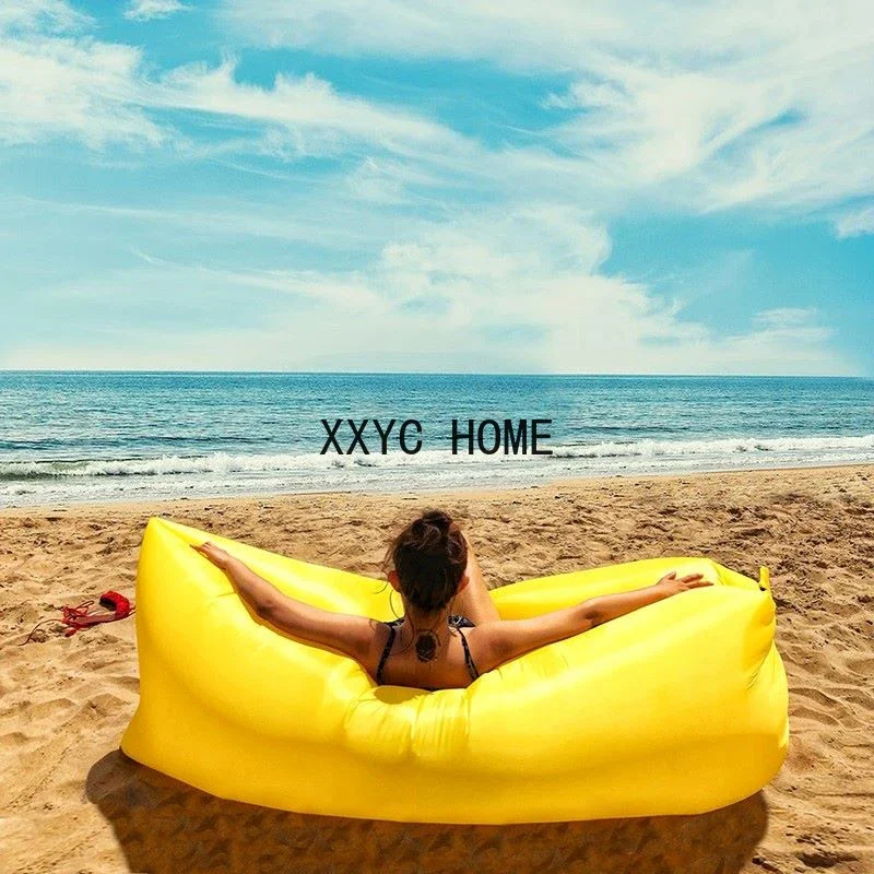 Beach Picnic Inflatable Outdoor Bean Bag Sofa Single-person Lazy Outdoor Sleeping Pad Ultralight Portable Adult Air Mattress