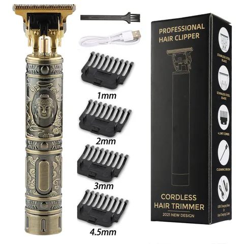 T9 Hair Clipper Professional Electric Trimmer for man 0mm Baldheaded Barber Hair Cutting Machine Cordless Shaver